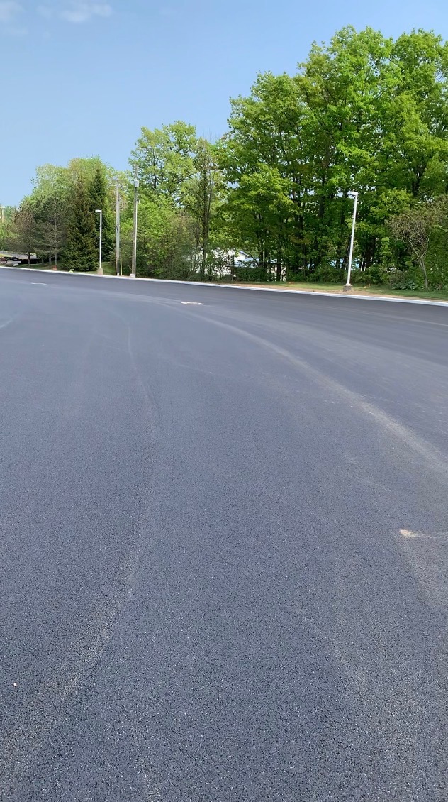 Commercial parking lot paving